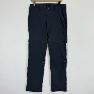 Marmot Grey Lightweight Nylon Outdoor Convertible Zip Off Shorts Pants Women's 8